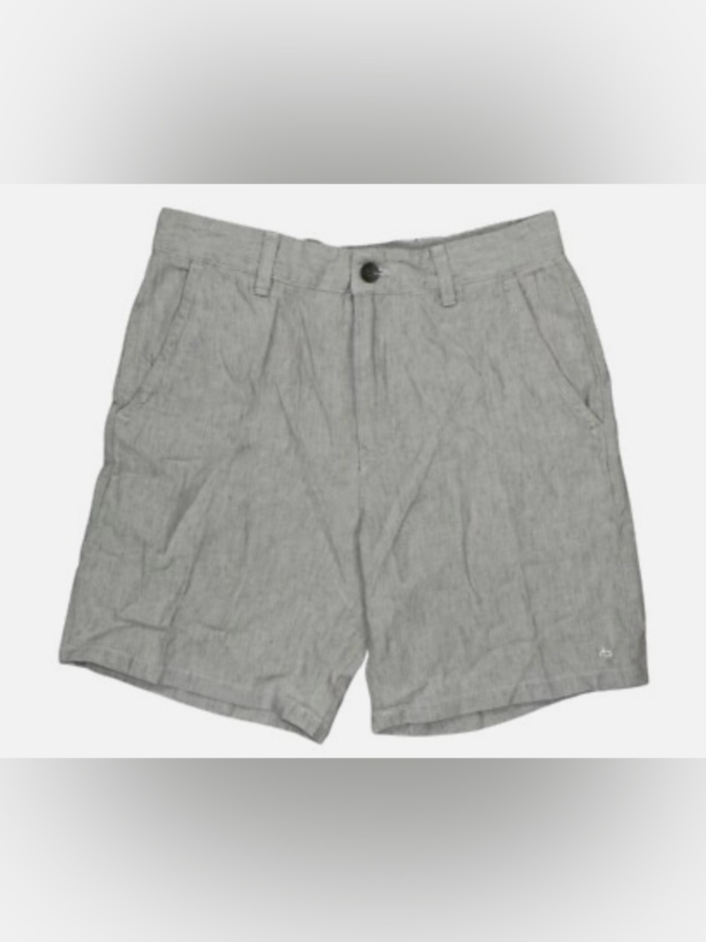 Men's rag and bone Casual Gray Linen-Blend Shorts
